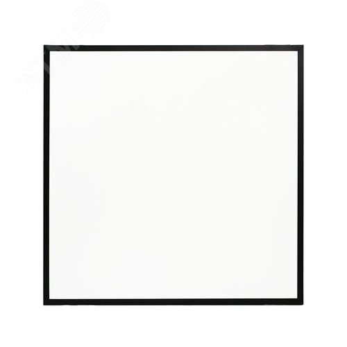 Светильник светодиодный ДВО-40w 588х588х25 6500K опаловый Грильято IP40 4200Лм черный