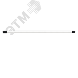 Светильник светодиодный влагозащищенный ДСП-40Вт 4000К 3800 Лм опаловый рассеиватель IP65 черный