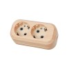 Колодка розеточная 2 гнезда 2П+З 16А 250В Эко (сосна)