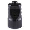 Кабельная розетка рифленая 2П+З 16А 250B черная TDM
