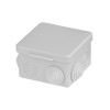 Распаячная коробка ОП 80х80х50мм крышка IP54 7вх. инд. штрихкод TDM