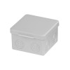 Распаячная коробка ОП 80х80х50мм крышка IP54 7вх. без гермовводов TDM