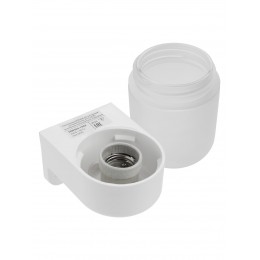 Светильник для бани и сауны НПБ400-2П настенный, угловой, белый, IP54, 60Вт, E27, основание поликарбонат