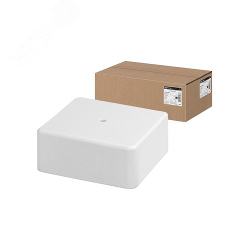 Коробка распаячная КР 100х100х44 ОП белая IP40
