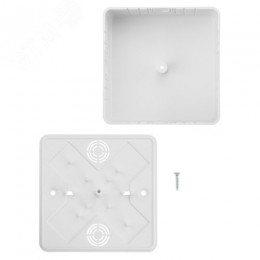 Коробка распаячная КР 100х100х44 ОП белая IP40