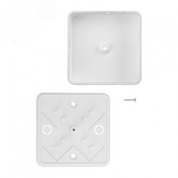 Коробка распаячная КР 75х75х20 ОП белая IP40