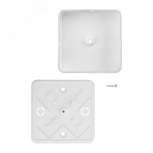 Коробка распаячная КР 75х75х20 ОП белая IP40