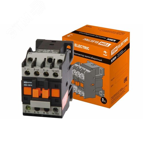 Контактор КМН-10910 9А 230В/АС3 1НО
