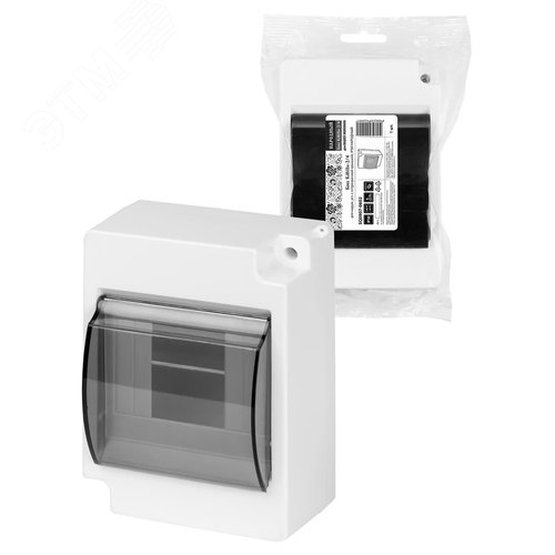 Бокс КМПн-2/4 для наружной установки с полупрозрачной крышкой, IP30 НАРОДНЫЙ