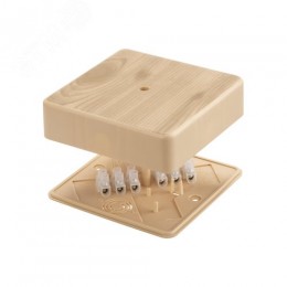 Коробка распаячная КР 100х100х29 ОП сосна IP40, инд. штрихкод