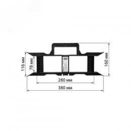 Рамка для провода черная TDM