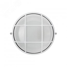 Светильник НПБ1302 белый/круг с решеткой 60Вт IP54