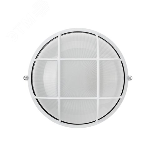 Светильник НПБ1302 белый/круг с решеткой 60Вт IP54