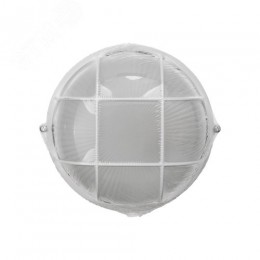 Светильник НПБ1302 белый/круг с решеткой 60Вт IP54