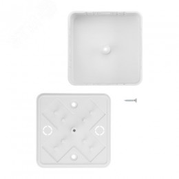 Коробка распаячная КР 75х75х28 ОП белая IP40