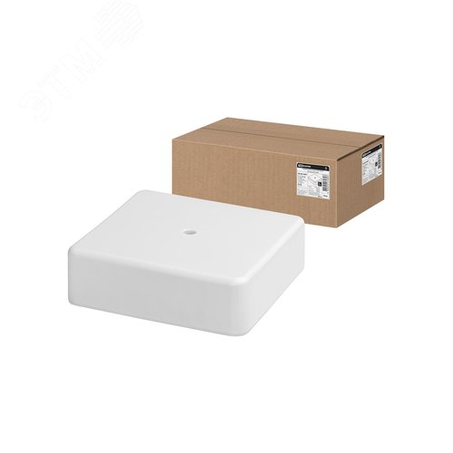 Коробка распаячная КР 100х100х29 ОП белая IP40