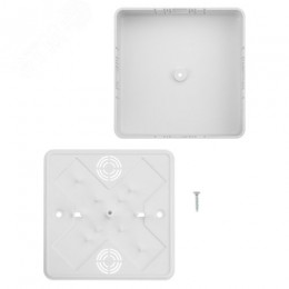 Коробка распаячная КР 100х100х29 ОП белая IP40