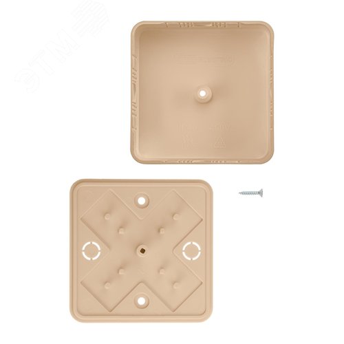 Коробка распаячная КР 75х75х20 ОП сосна IP40, инд. штрихкод