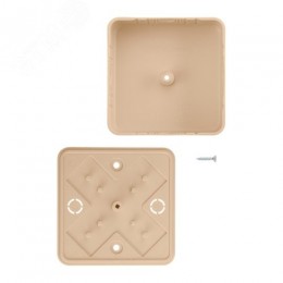 Коробка распаячная КР 75х75х28 ОП сосна IP40, инд. штрихкод