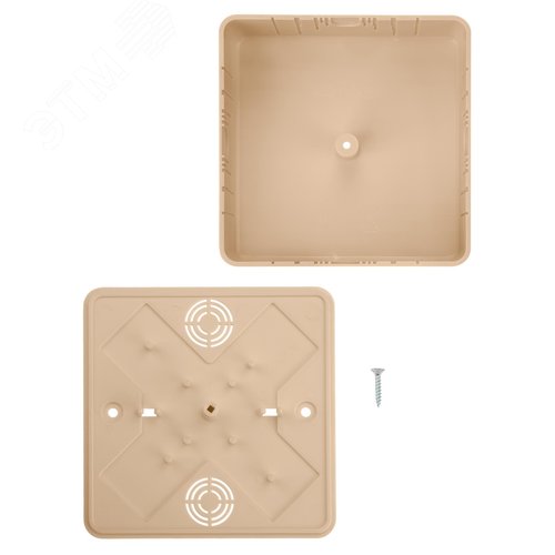 Коробка распаячная КР 100х100х44 ОП сосна IP40, инд. штрихкод