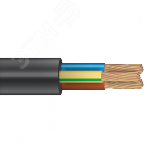 Кабель силовой КГТП-ХЛ 3х1,5 220/380-3 100м  ТРТС