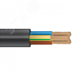 Провод ПВСнг(А)-LS 3х2,5 (100м) черный ТРТС