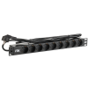 ITK PDU 9 розеток DIN49440 (нем. станд.) 1U, шнур 2м вилка DIN49441 (нем. станд.), алюминиевый профиль, черный