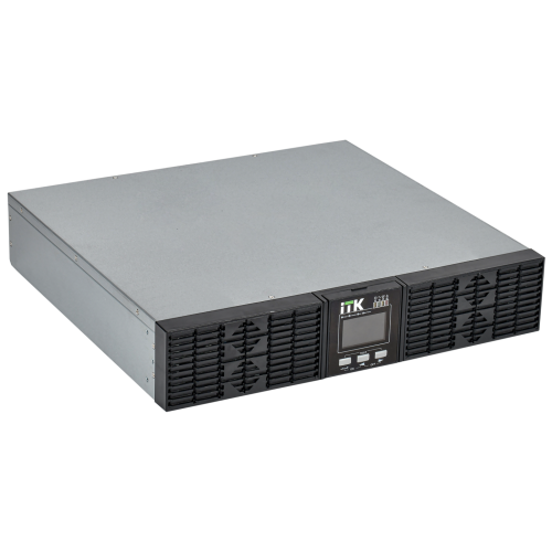 ITK ELECTRA OR ИБП однофазный онлайн 1кВА/1кВт 2U LCD дисплей 24VDC 6xC13 c АКБ 2х9AH USB EPO RS232 SNMP слот Rack/Tower