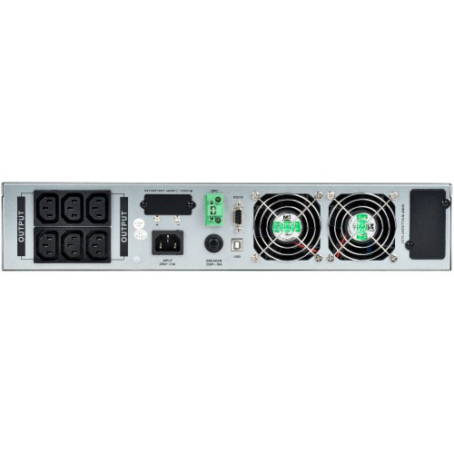 ITK ELECTRA OR ИБП однофазный онлайн 2кВА/2кВт 2U LCD дисплей 48VDC 6xC13 c АКБ 4х9AH USB EPO RS232 SNMP слот Rack/Tower