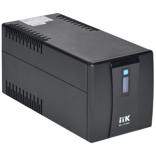 ITK ELECTRA ET ИБП однофазный линейно-интерактивный 1200ВА/720Вт 8хС13 LCD дисплей АКБ 2х7AH USB