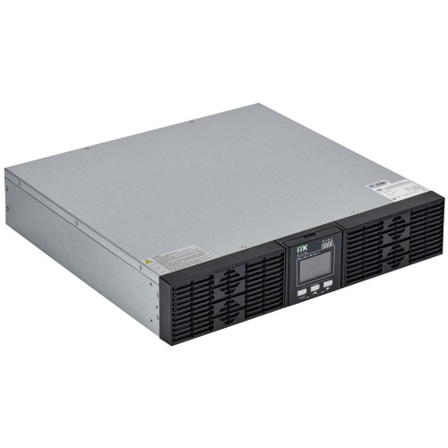 ITK ELECTRA OR ИБП однофазный онлайн 1кВА/1кВт 2U LCD дисплей 36VDC 6хС13 без АКБ с регулируемым зарядным устройством USB EPO RS232 SNMP слот Rack/Tower
