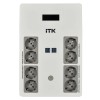 ITK ELECTRA ST8 ИБП Линейно-интерактивный 1000ВА/600Вт LCD АКБ 1х9AH 8хSchuko USB 4хUSB зарядки