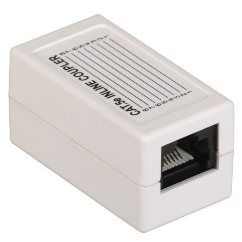 ITK Проходной адаптер кат.5E UTP тип RJ45-RJ45 (8P8C) белый