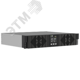 ITK ELECTRA OR ИБП однофазный онлайн 6кВА/6кВт 2U LCD дисплей 192-240VDC клеммная колодка без АКБ с регулируемым зарядным устройством USB EPO RS232 SNMP слот Rack/Tower