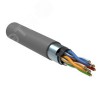 Витая пара F/UTP кат 5е 4 пары 24AWG solid 305м PVC серый