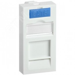 Вставка 45х22.5мм для 1 модуля Keystone Jack с маркером