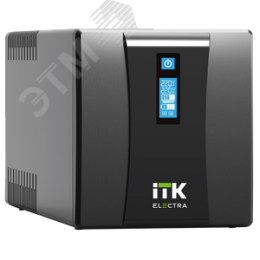 ITK ELECTRA ET ИБП однофазный линейно-интерактивный 3кВА/1,8кВт 3хSchuko LCD дисплей АКБ 4х9AH USB RJ45/11