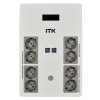 ITK ELECTRA ST8 ИБП Линейно-интерактивный 600ВА/360Вт LCD АКБ 1х9AH 8хSchuko USB 4хUSB зарядки