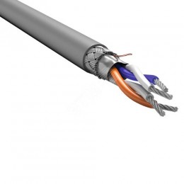 ITK Кабель интерфейсный RS-485 1х2х0,6 нг(А)-LS серый (200м)