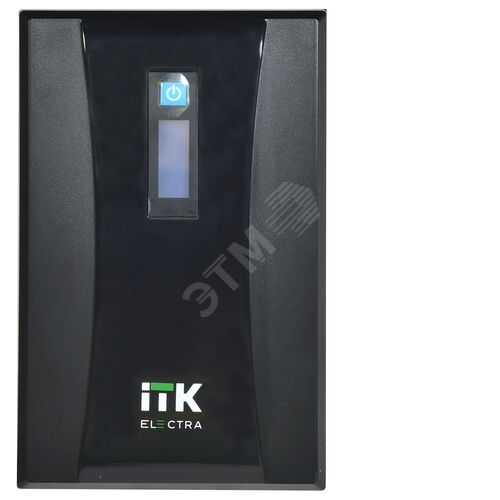 ITK ELECTRA ET ИБП Линейно-интерактивный 2кВА/1,2кВт однофазный с LCD дисплеем с АКБ 2х9AH USB порт