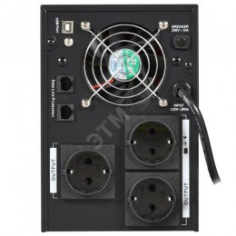 ITK ELECTRA ET ИБП однофазный линейно-интерактивный 3кВА/1,8кВт 3хSchuko LCD дисплей АКБ 4х9AH USB RJ45/11