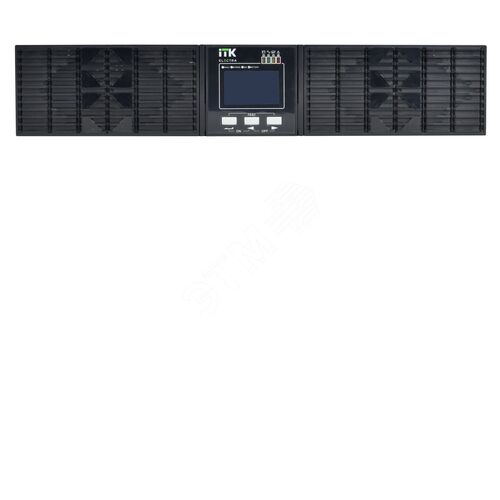 ITK ELECTRA OR ИБП однофазный онлайн 6кВА/6кВт 2U LCD дисплей 192-240VDC клеммная колодка без АКБ с регулируемым зарядным устройством USB EPO RS232 SNMP слот Rack/Tower
