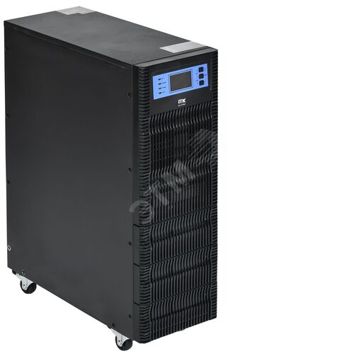 ITK ELECTRA OT ИБП однофазный онлайн 6кВА/6кВт LCD дисплей 192-240VDC клеммная колодка c АКБ 16х7AH USB EPO RS232 SNMP слот Tower