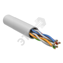 Кабель витая пара U/UTP кат.5E 24AWG 4 пары LSZH INDOOR 1м белый GENERICA