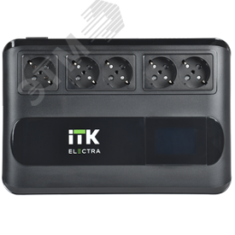 Источник бесперебойного питания Line-interactive 1000 ВА/600 Вт, однофазный, LCD дисплей, с АКБ 1х9AH, 5xSchuko