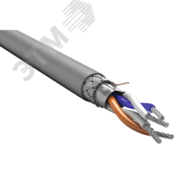 Кабель интерфейсный ITK RS-485 1х2х0.6 нг(А)-LS серый (200м)