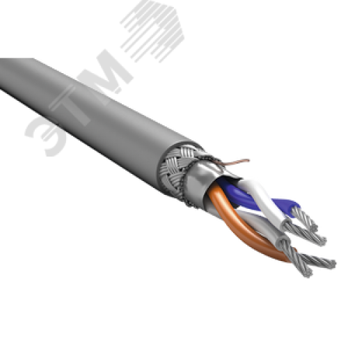 Кабель интерфейсный ITK RS-485 1х2х0.6 нг(А)-LS серый (200м)