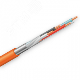 Кабель КПСЭнг(А)-FRLS 2х2х1.5 монтажный для ОПС и СОУЭ не поддерживающий горения экранированный огнестойкий 2 пары 1.5мм.кв