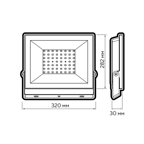 Прожектор светодиодный 150w холодный 6500K BL IP65 230V ФАZА
