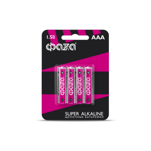 Элемент питания LR03 (AAA) Super Alkaline блистер, 4 шт.